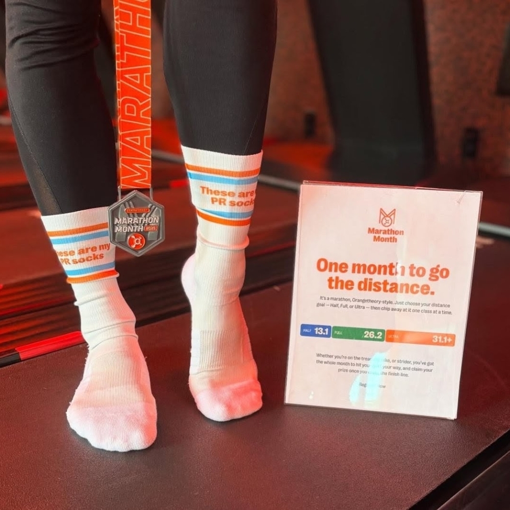 NWT Orangetheory PR Socks Strideline Marathon Month 2025 Crew Socks